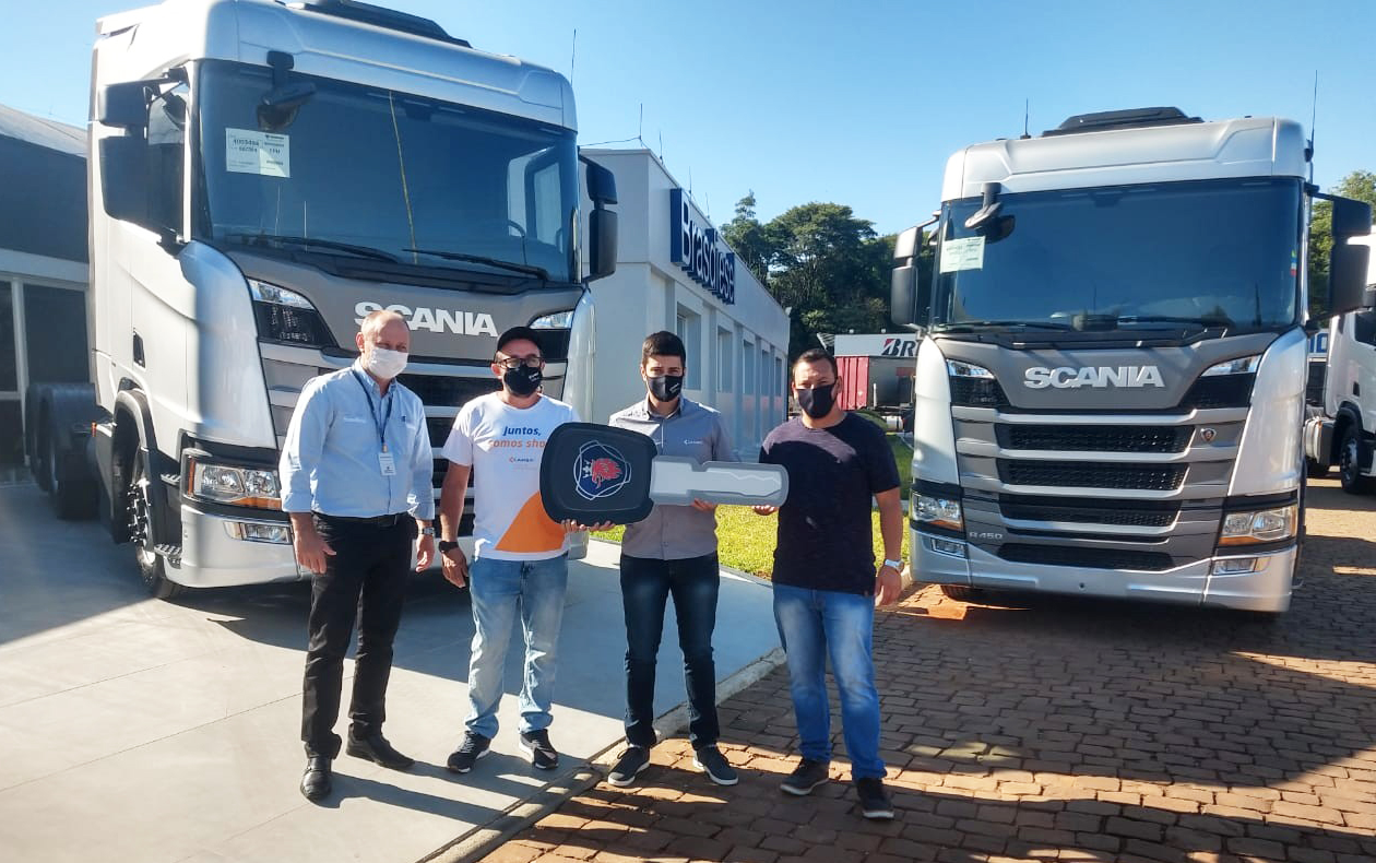 ENTREGA DE VEÍCULOS -  CAMBAÍ TRANSPORTES LTDA